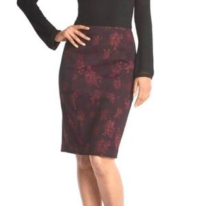 White House Black Market floral pencil skirt, 00